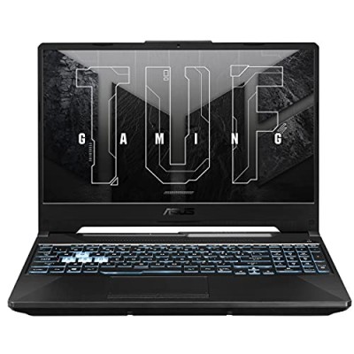 ASUS TUF Gaming A15 (2021) 15.6-inch (39.62 cms) FHD 144Hz, AMD Ryzen 7 4800H, RTX 3050 4GB Graphics, Gaming Laptop (8GB/512GB SSD/Windows 10/Black/2.3 Kg), FA506IC-HN005T, Graphite Black