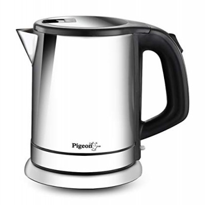 Pigeon by Stovekraft Zen Kettle with Stainless Steel Body, 1.8 litres with 1500 Watt, Boiler for Water, Milk, Tea, Coffee, Instant Noodles, Soup etc