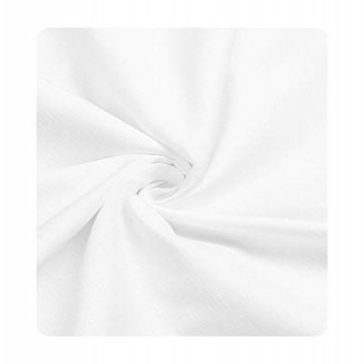 MAKHANCHOR Men's Linen Unstitched Shirt Fabric (White, Free Size)