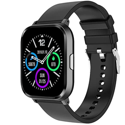 Fire-Boltt Ninja 2 SpO2 Full Touch Smartwatch with 30 Workout Modes, Heart Rate Tracking, Blood Pressure Monitoring and 100+ Cloud Watch Faces, 7 Days of extensive Battery (Black)