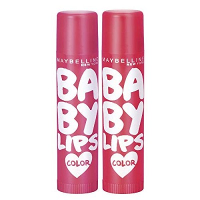 Maybelline New York Baby Lips Cherry Crush & Baby Lips Berry Crush, Red, 31.2 g (Pack of 2)