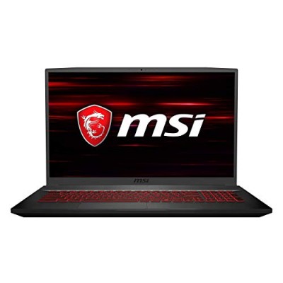 MSI GF75 Thin Gaming, Intel i7-10750H, 17.3" (43.9 cm) FHD IPS-Level 144Hz Panel Laptop (8GB/512GB NVMe SSD/Windows 10 Home/Nvidia GTX1650 4GB GDDR6/Black/2.2Kg), 10SCXR-654IN
