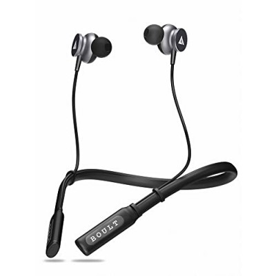 Boult Audio ProBass Curve Bluetooth Earphones with 12H Battery Life & Extra Bass, IPX5 Water Resistant Headphones (Black)