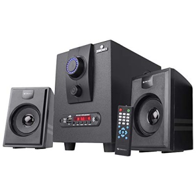 ZEBRONICS ZEB-BT2121RUCF 15 Watt 2.1 Channel Wireless Bluetooth Multimedia Speaker (Black)
