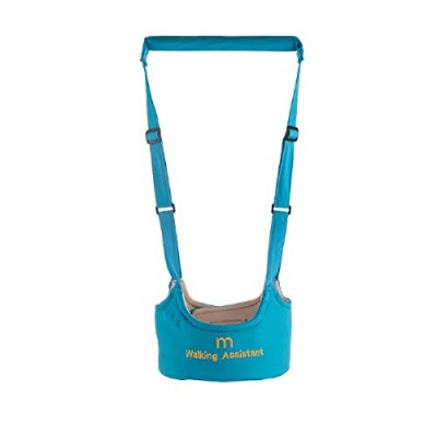 SYGA Handheld Baby Walker with Harness, Adjustable Walking Assistant Helper for Infant Child (Age 6 Months to 24 Months),Stand Up and Learn Walking, Sky Blue