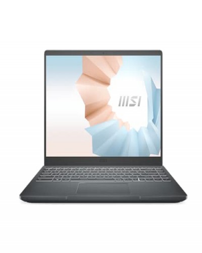 MSI Modern 14, AMD Ryzen 5-5500U, 14"(35cm) FHD IPS-Level Panel Laptop (8GB/256GB NVMe SSD/Windows 10 Home/Radeon Graphics/Carbon Grey/1.3Kg), B5M-045IN
