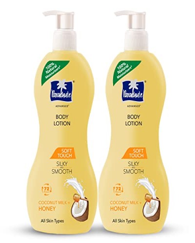 Parachute Advansed Body Lotion Soft Touch, With Honey, Silky Smooth Skin, 400 ml (Pack of 2)