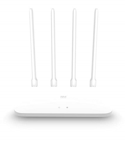 Xiaomi Mi 4A Dual_Band Ethernet 1200Mbps Speed Router| 2.4GHz & 5GHz Frequency|128MB RAM | DualCore 4 Thread CPU|4 Omni Directional Antenna|Mi Wi-Fi app-Parental Control & Anti Hacking|Repeater, White