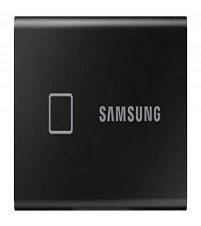 Samsung T7 Touch 2TB Up to 1,050MB/s USB 3.2 Gen 2 (10Gbps, Type-C) External Solid State Drive (Portable SSD) Black (MU-PC2T0K)
