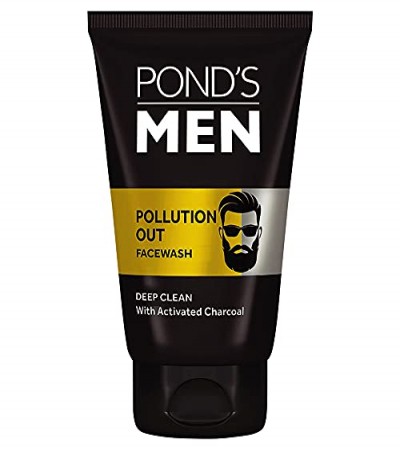 Pond'S Men Pollution Out Activated Charcoal Deep Clean Facewash, 100 G